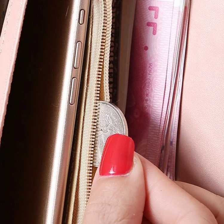 Fashion Zipper Wallets Womens Long Purses Handbags Coin Purse Cards Holder PU Leather Billfold WalletW251120