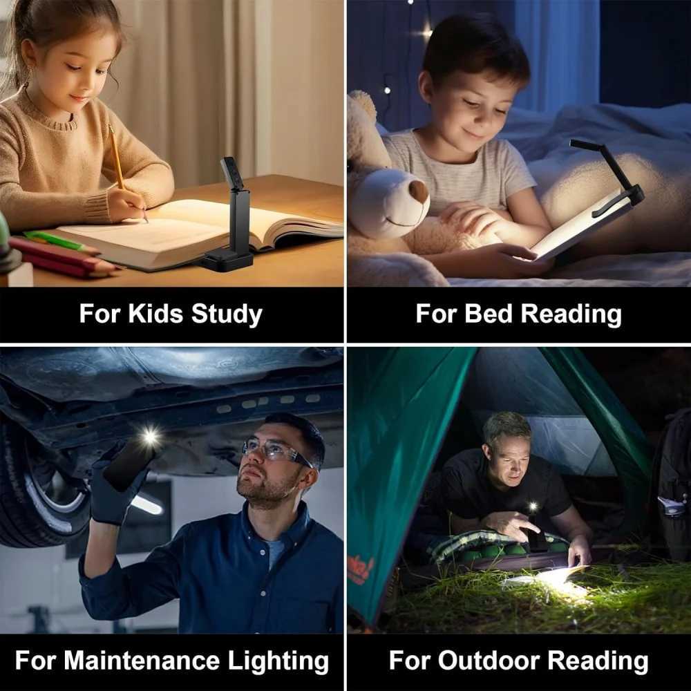 Usb Recharege Bookmarks Read Lamp Mini Reading lights Learning Clip Lights Small Folding Book Light Portable Reading Night Light M251120