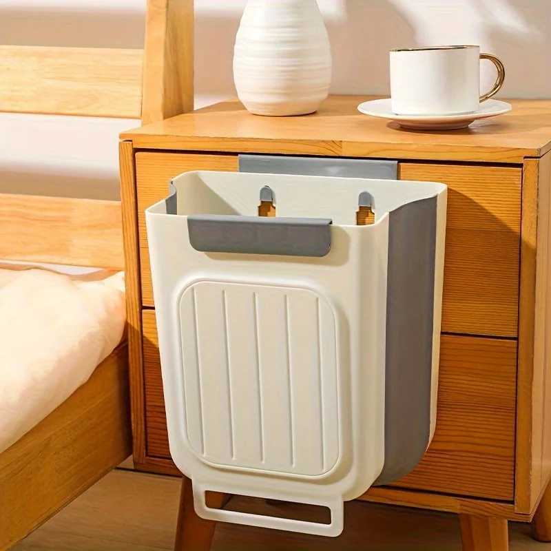 Foldable 6L Trash Can Square Hanging Bin No Bend No Electricity Needed Save Space Easy Use C251120