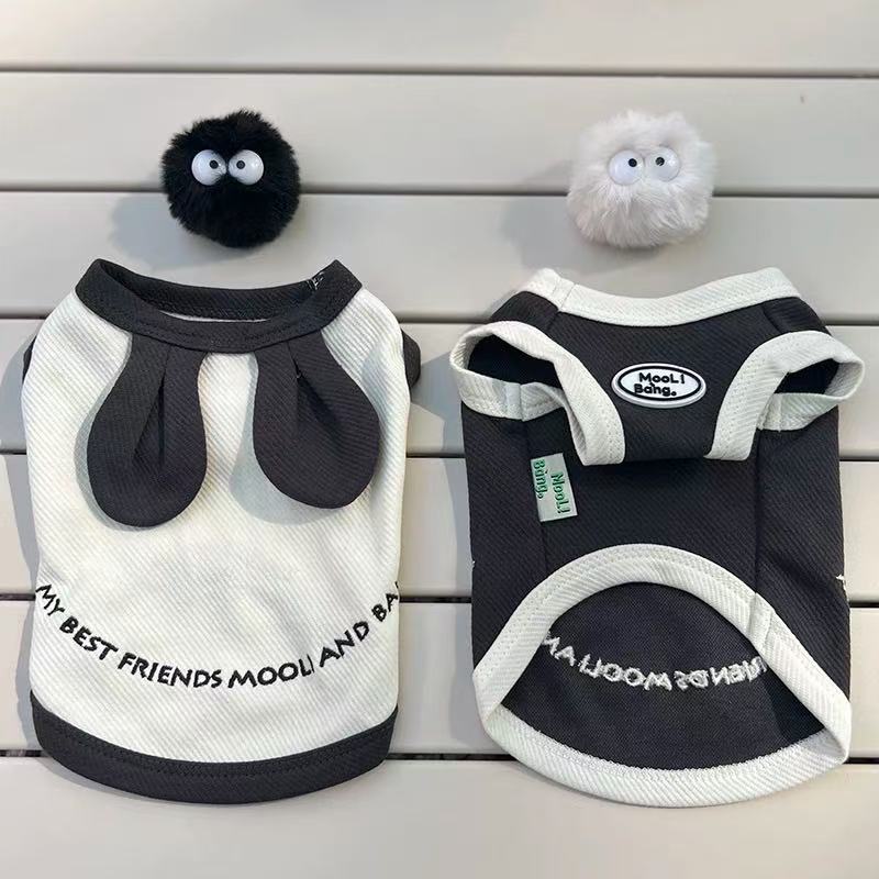 T0019Dog clothes spring and summer thin vest 2025 new style can be pulled Teddy Bichon small puppy cat cute
