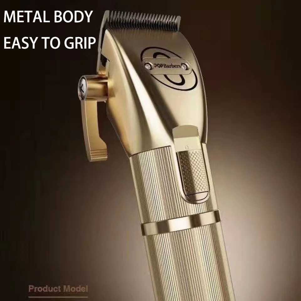 POP Barbers Gold P800 Professional Hair Clipper Black P800F Gradient Push Clipper Hair Stylist Hair Salon Exclusive Hair ClipperT251120