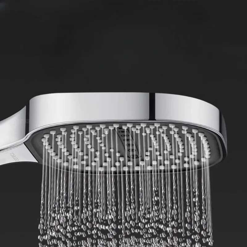13cm Large Panel 3 Modes Shower Head High Pressure Massage Shower Head with Filter ABS Water Saving Bathroom Shower NozzleM251120