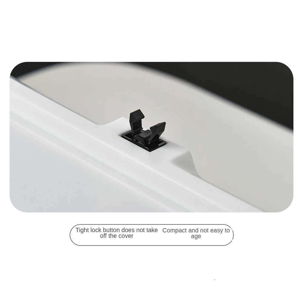 Bathroom Waste Bins Press-Type Trash Can Household Waterproof Dustbin Storage Box Kitchen Garbage Bins Paper Basket C251120