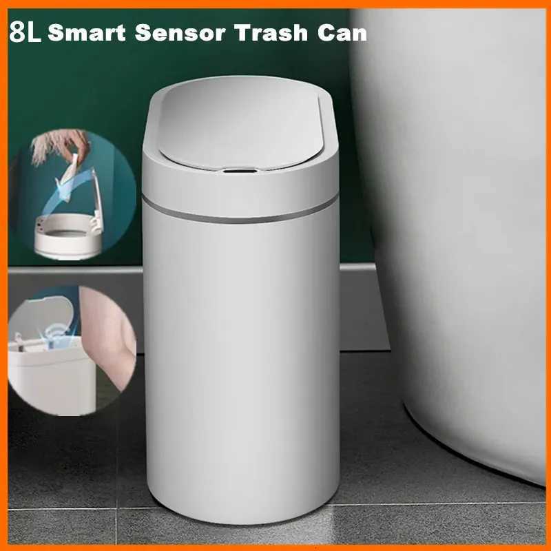 8L/15L Smart Sensor Trash Can Electronic Automatic Household Bathroom Toilet Waterproof Narrow Seam Sensor Bin C251120