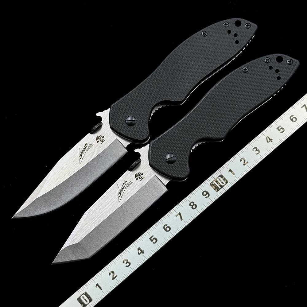 KS OME Emerson 6034 CQC-6K 7K Folding Knife G10 Handle 8Cr14MoV Blade Outdoor Camping Hunting Kit EDC Tool Knife w250420