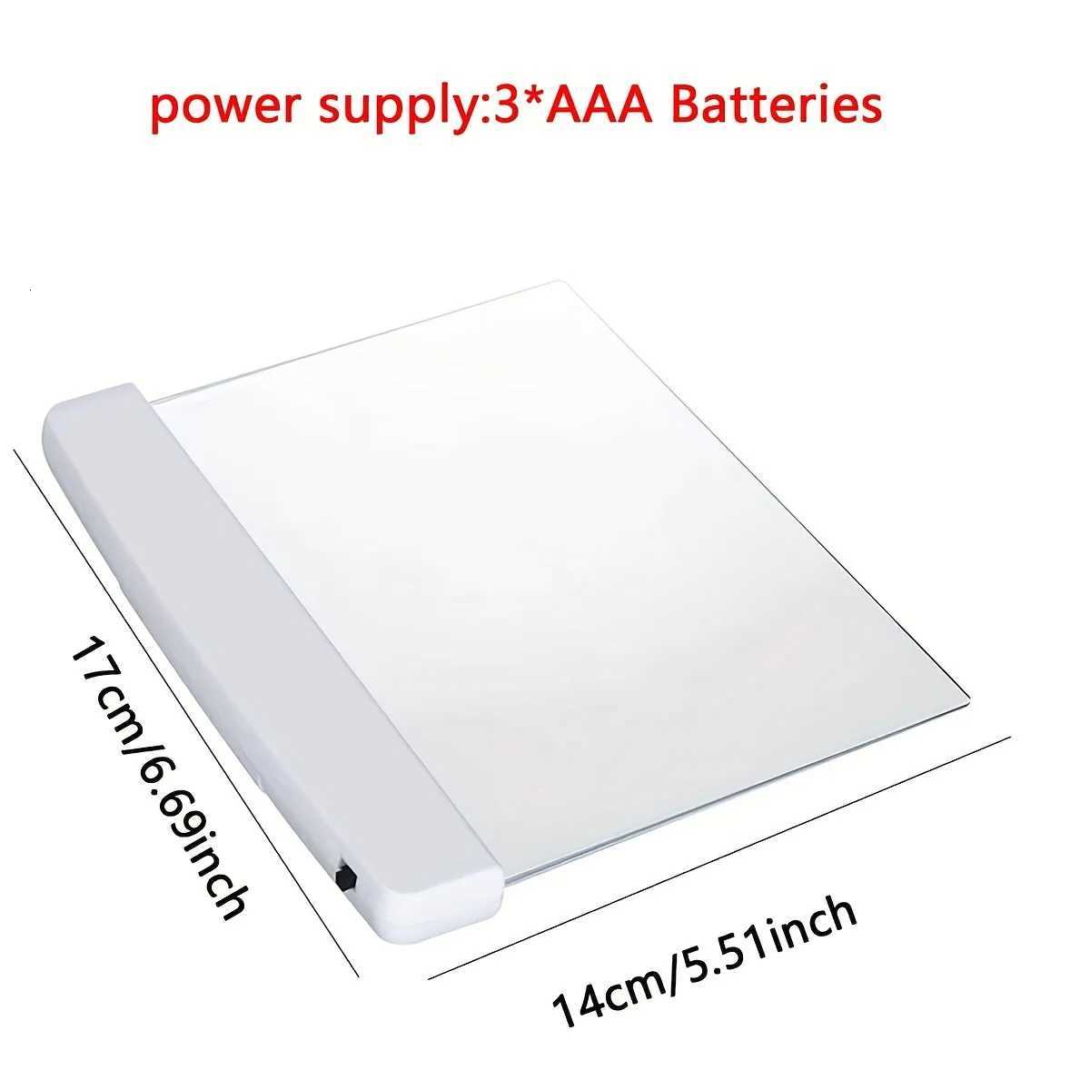 1pc LED Book Light Eye Caring Flat Plate Panel Bookmark Light Portable Study Tools Night Vision Reading Lighting M251120