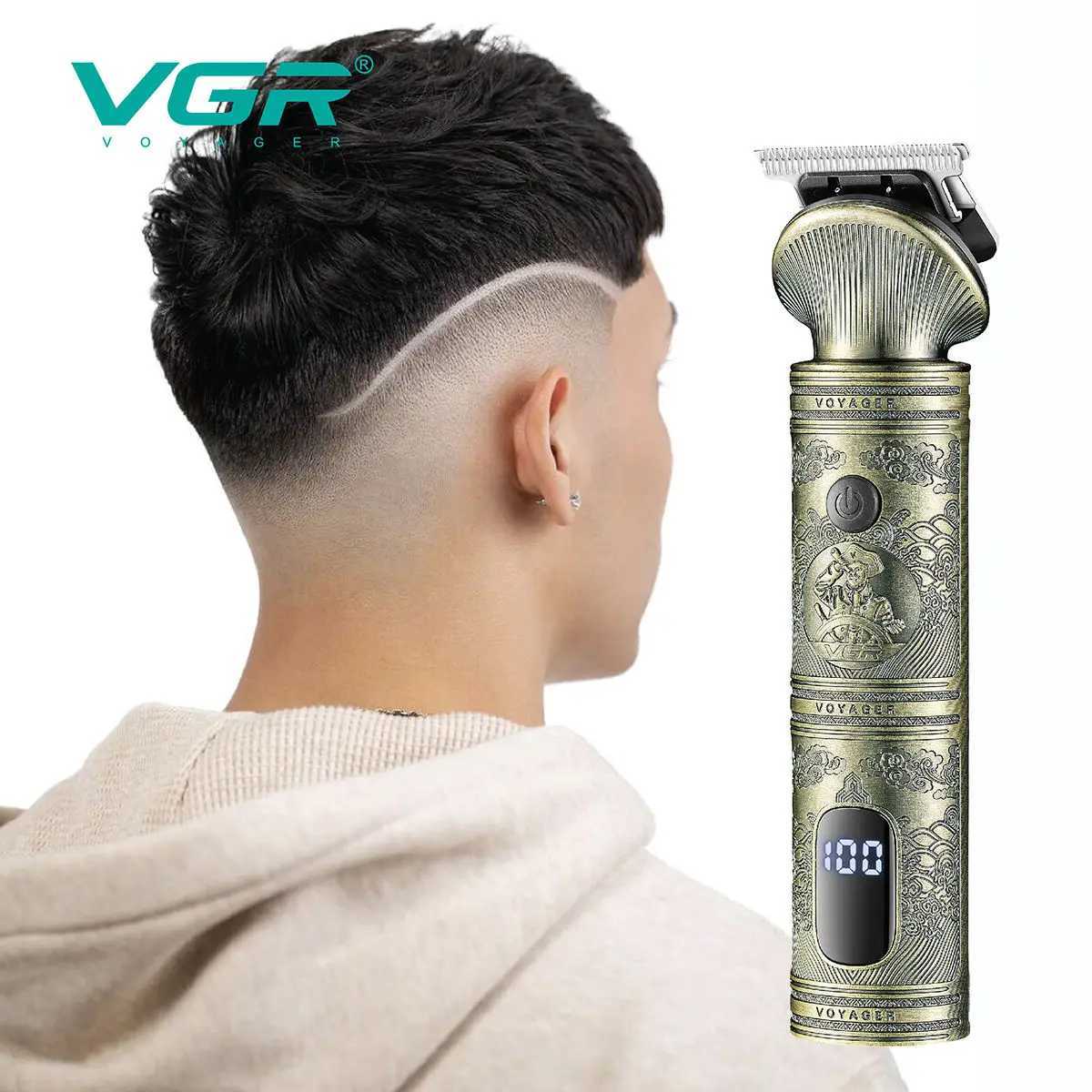 VGR Hair Clipper Electric Hair Trimmer Professional Barber Cordless Hair Cutting Machine Multifunctional Clipper for Men V-106T251120