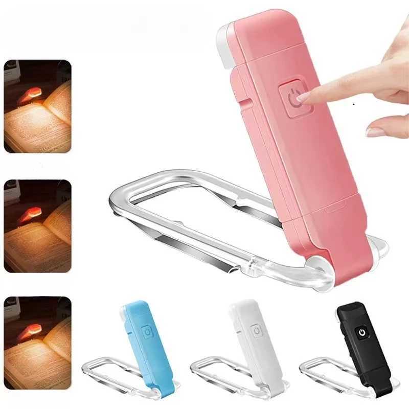 Book Light Clip USB Mini Eye Protecting Portable Rechargeable Foldable Light Lamp for Reading M251120