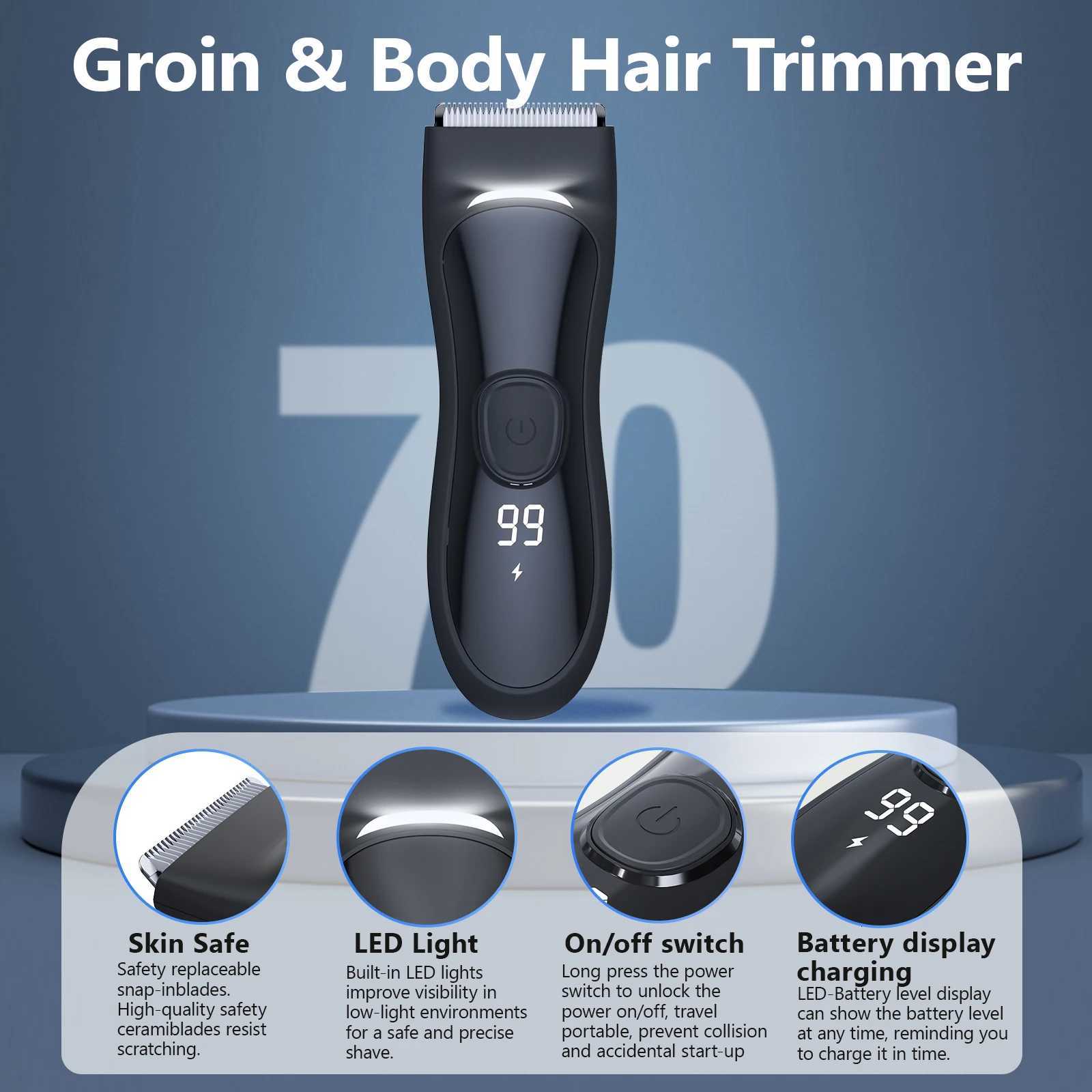 2025 Electric HairClipper Men Haircut Machine Beard Machine Shaving Body Hair Trimmer Clippers Barber Gentleman Shaver WashableT251120