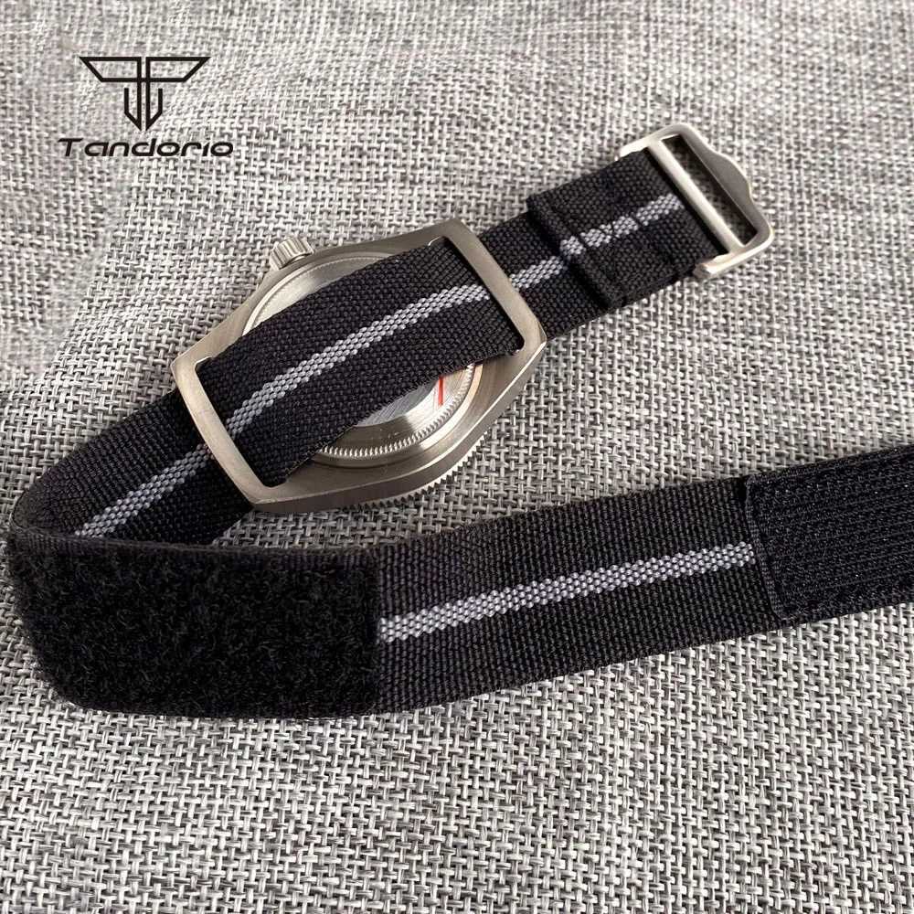 Tandorio Titanium 42mm Dive Mechanical Watch for Men Automatic NH35/PT5000 Movement Sapphire 20BAR Waterproof Wristwatch Lume G251120