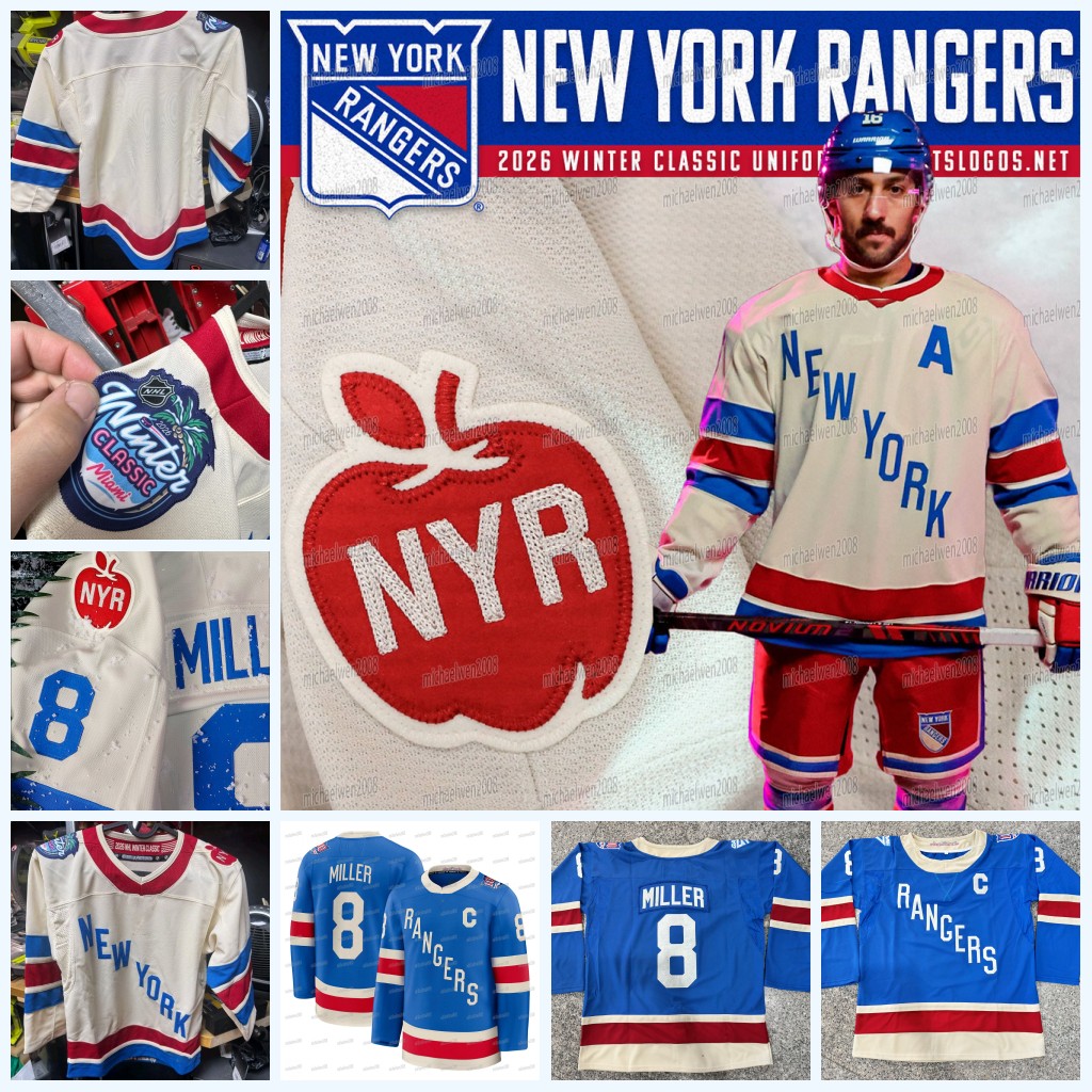 NY Ranger 2025-26 WinterClassic Hockey Jerseys J.T. Miller Matt Rempe Vincent Trocheck Will Cuylle Artemi Panarin Adam Fox Igor Shesterkin CUSTOM WOMEN YOUTH