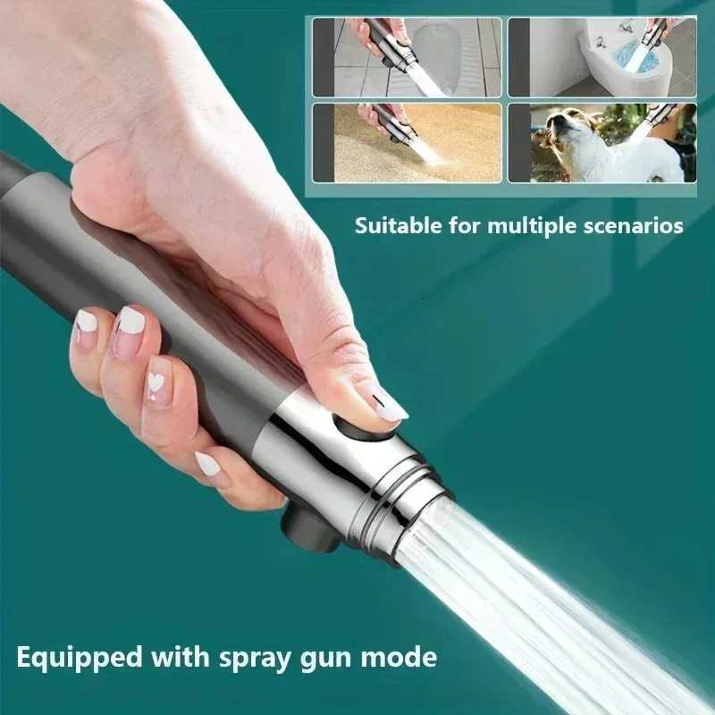 High-pressure shower head with switch massage function and multiple modes includes a 15-meter hose and bracket removes chlorineM251120