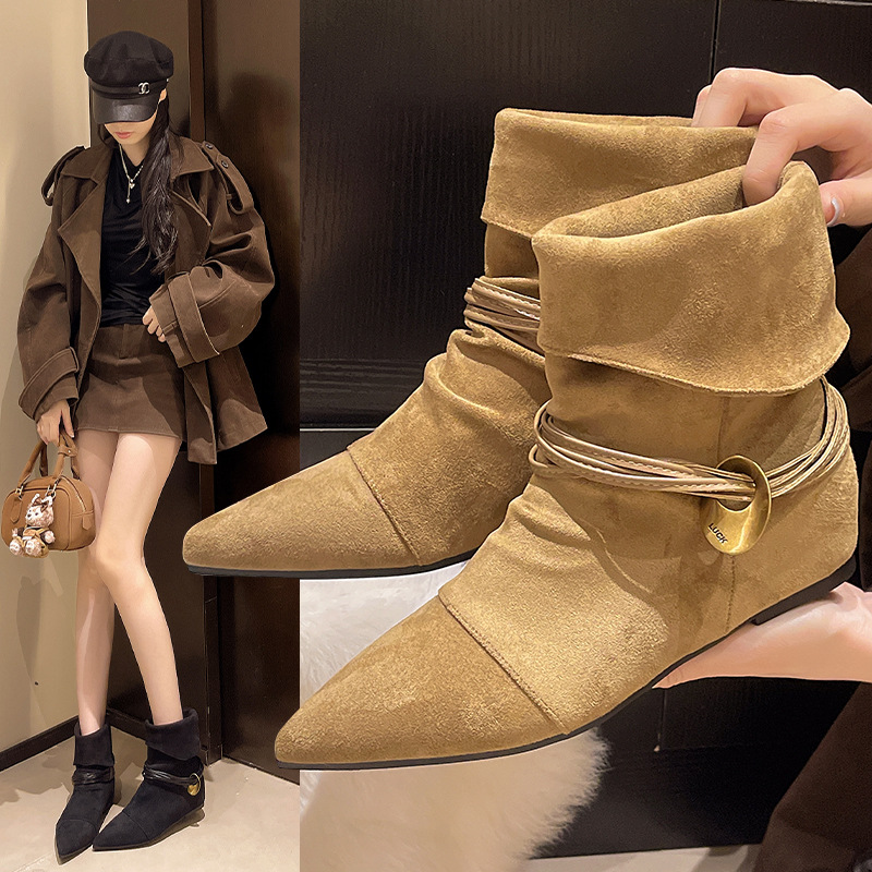 Free delivery designer boots Comfortable and fashionable short boots with simple design for women's boots
