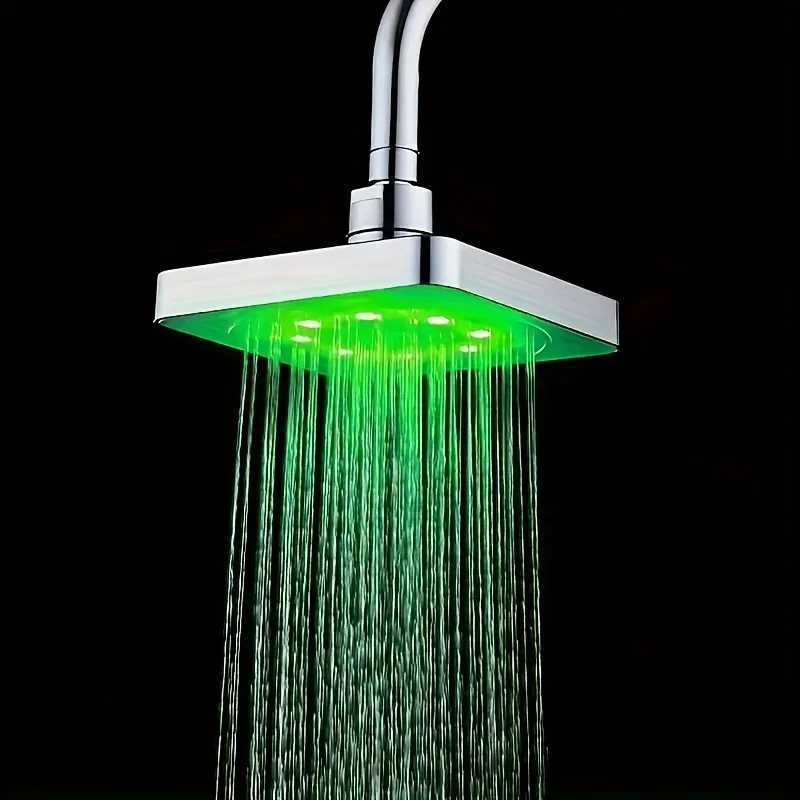 LED luminous shower handheld small flower shower color changing no battery hydroelectric power generation bathroom accessoriesM251120