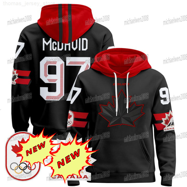 Team Name Canada 2026 Olympicss Hoodie Jerseys Sidney Crosby Mcdavid Nathan Mackinnon Brayden Point Cale Makar Sam Reinhart
