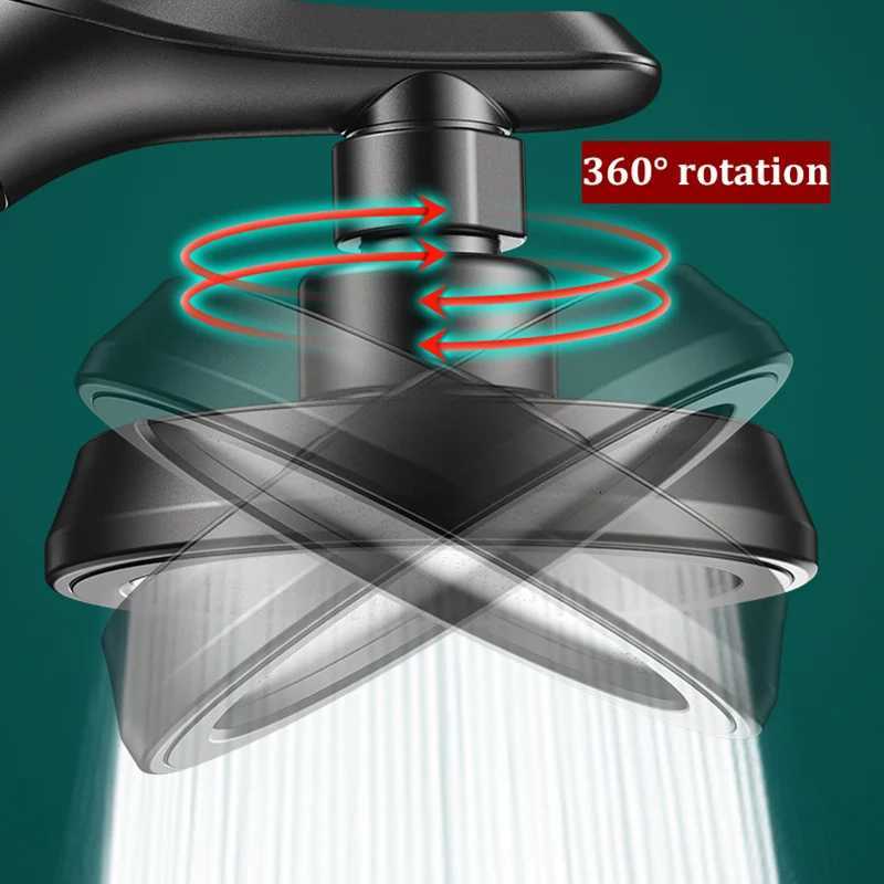 Adjustable Handheld Overhead Spray Dual-use Shower Head Rotatable Elbow Shower Head Set Booster Large Water OutputM251120
