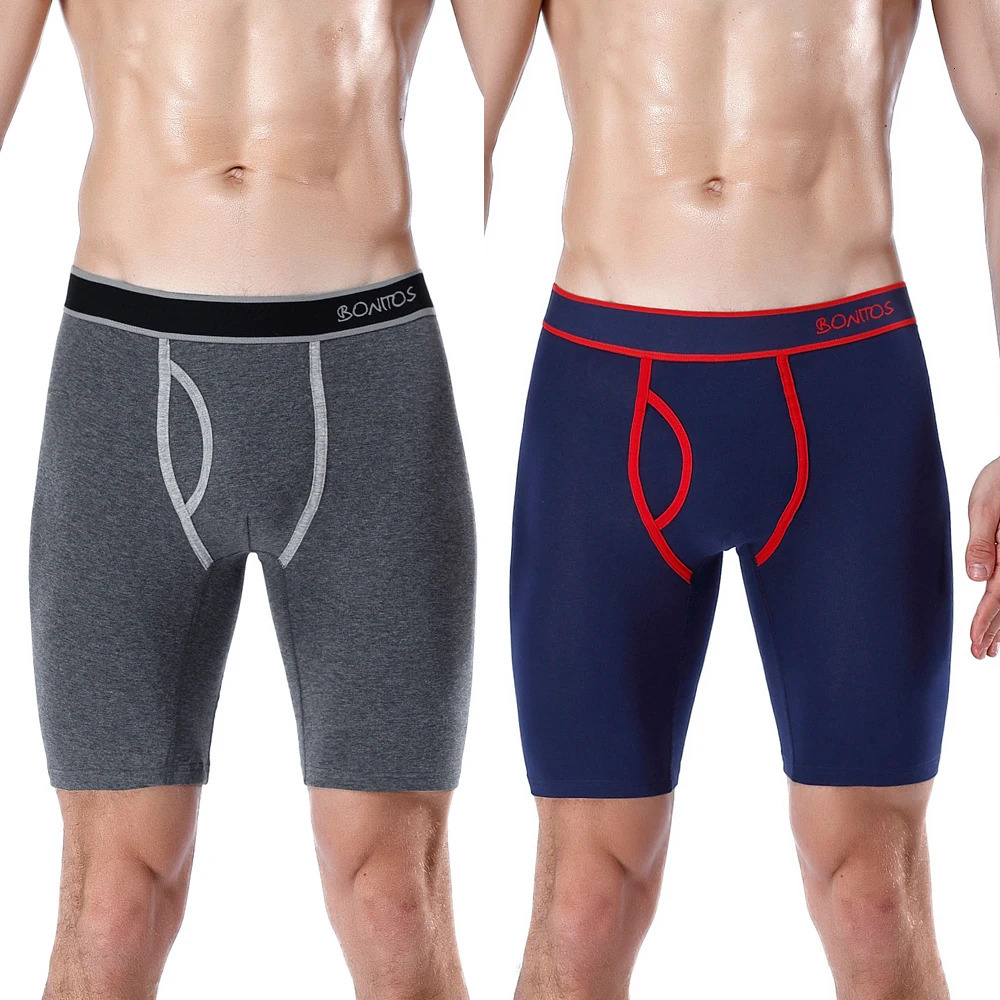 5piece set of long leg boxing shorts mens underwear cotton 250417