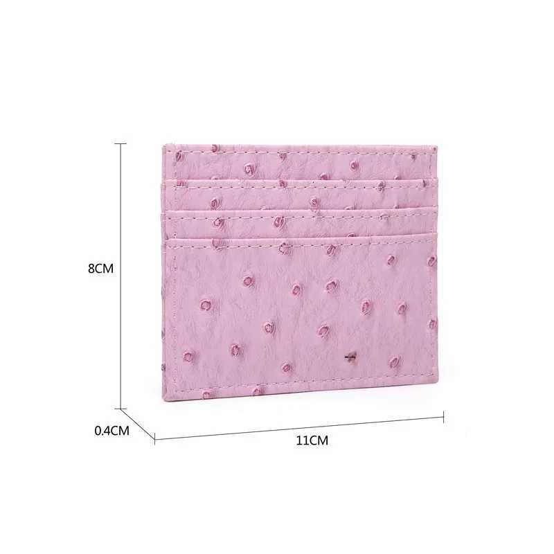 Original PU Leather Bank Card Holder Multi-Slot Storage Wallet Fashionable Solid Color Womens Card Case Storage SolutionW251120