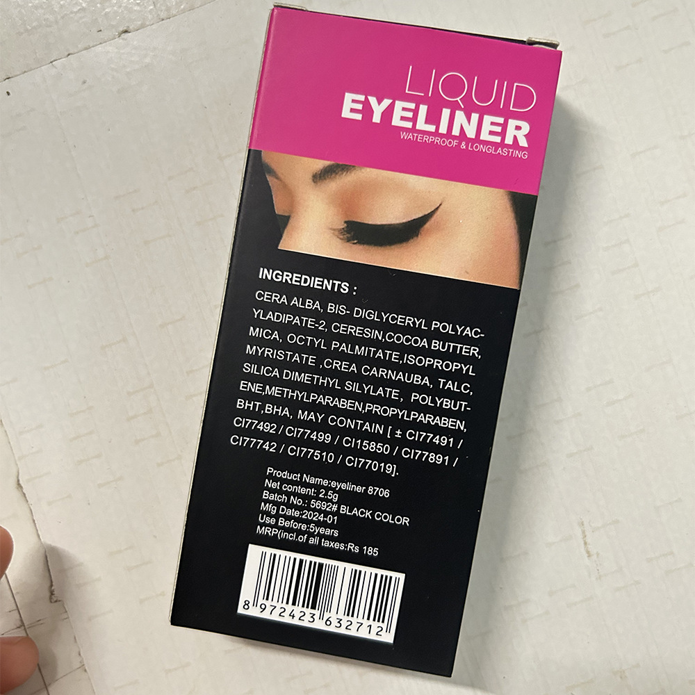 HUDA high quality Black Eyeliner Pencil Eyeliner Liquid 2.5g