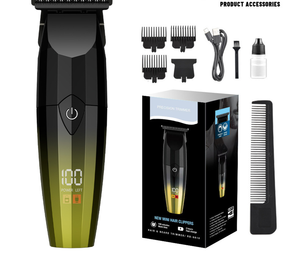 Adult USB Rechargeable Hair Salon Professional Hair Clipper High Speed Oil Head Carving Clipper Electric Clipper Hair Trimmer 241218