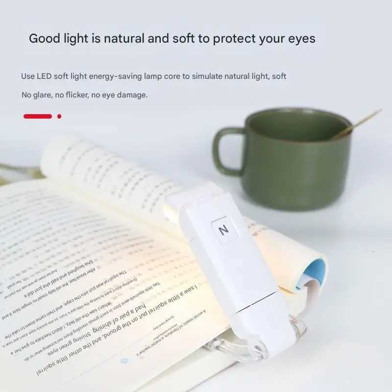 Popular USB mini eye protection folding book clip lamp portable book reading lamp simple eye protection reading lamp student M251120