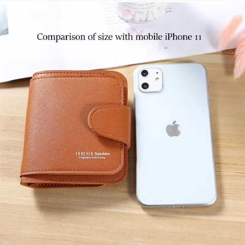 2025 New Women Wallets Red Black Small Mini Coin Purse Hasp Card Holder Lady Wallet Zipper Female Leather BuckleW251120