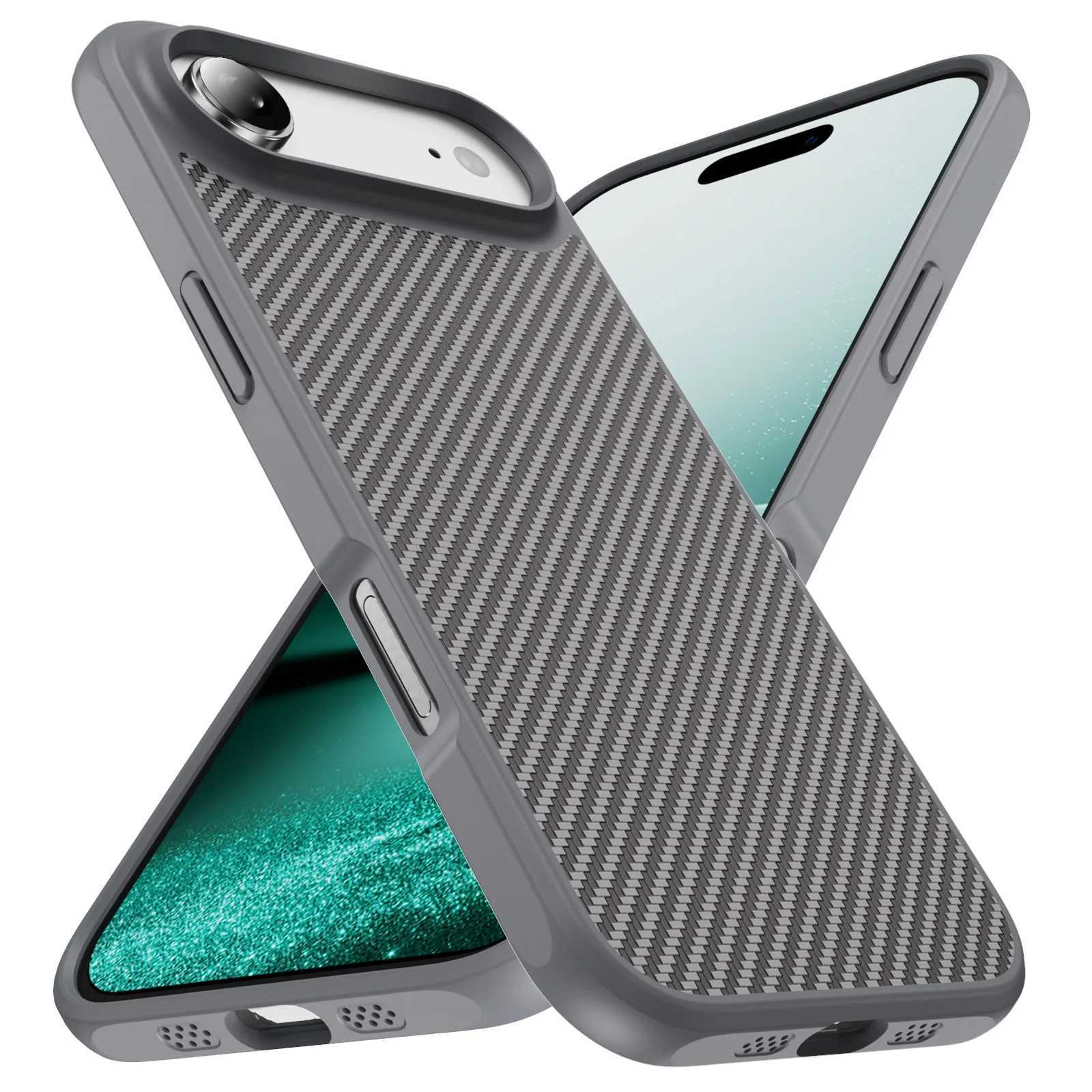 Best Protective Carbon Fiber Phone Case For Iphone 17 Air 15 16 Plus 14 Pro Max 13 Iphone17 Iphone15 Iphone16 Accessories Covers H251120