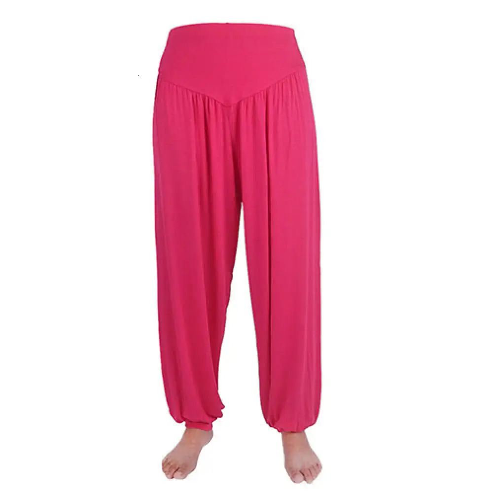 Casual Baggy Pants Modal Women Harem Pants Comfy Yoga Pants Loose Belly Dance Wide Leg Trousers Gypsy Pants 250420