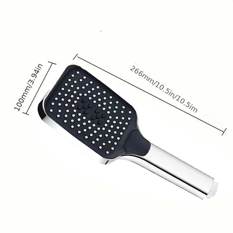 Silver Large Area Shower Spray with 3 Adjustable Modes High-pressure Water-saving Flow Shower Faucet Bathroom AccessoriesM251120