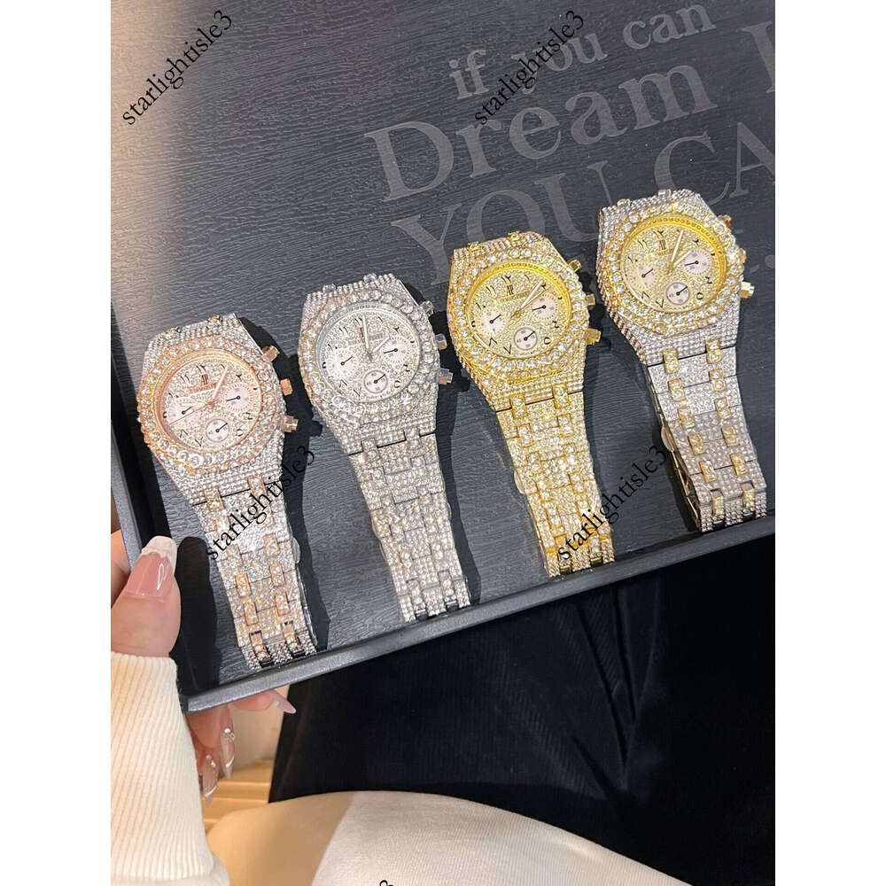 VVS Moissanite Iced Out Watch - Luxury Mossinate Diamond Watches For Men & Women Moissanite Moissanite Watch Audemare Audemarity Pidgetity Watch Bb5