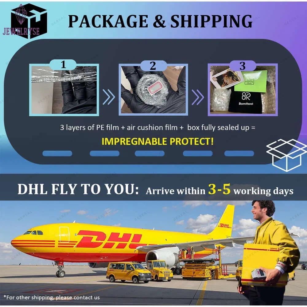 Factory OEM 10mm VVS Moissanite Baguette Diamond Cluster Tennis Chain Necklace Bracelet Iced Out Clustered Women Men Jewelry