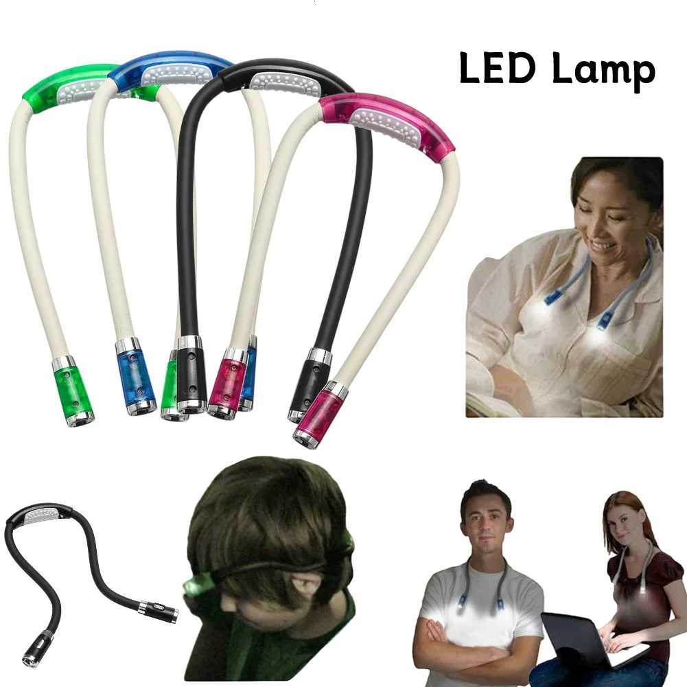ABS LED Flexible Handsfree Hug Neck Reading Book Light Lamp Torch Flashlight Multifunctional Work Lamp M251120