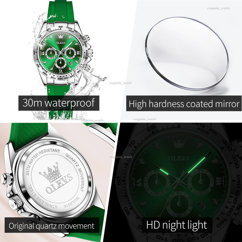 OLEVS Designer Women's Wristband Multifunctional Chronograph Quartz Watch Luminous Women's Watch Luxury Watch Free Delivery And Wholesale