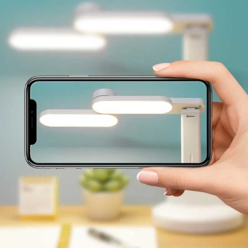LED Table Lamp Eyes Protection Touch Dimmable Led Table Lamp Dormitory Bedroom Reading USB Rechargable Desk Lamp M251120