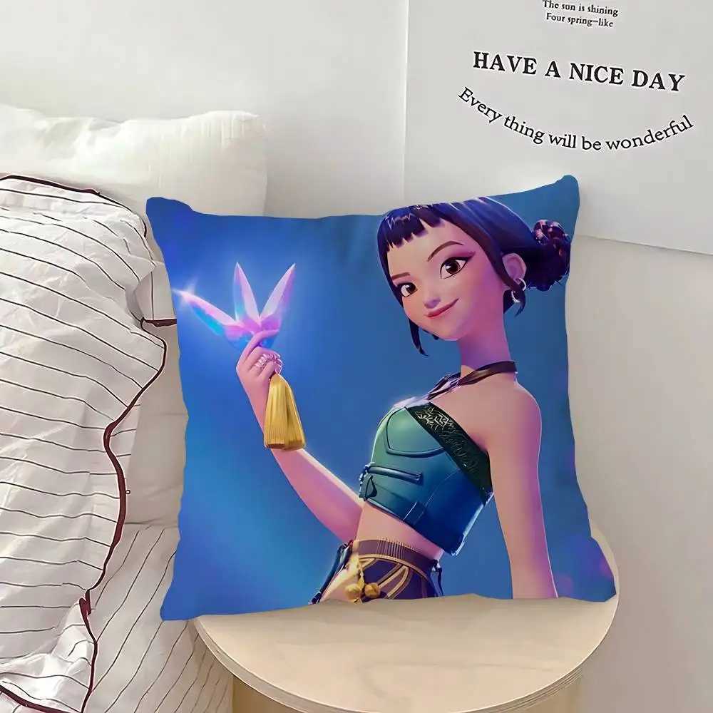 Pillow Case DemonS Hunters ZOEY-Y Case Removable Washable Cushion Cover All-Season Soft Linen C251120