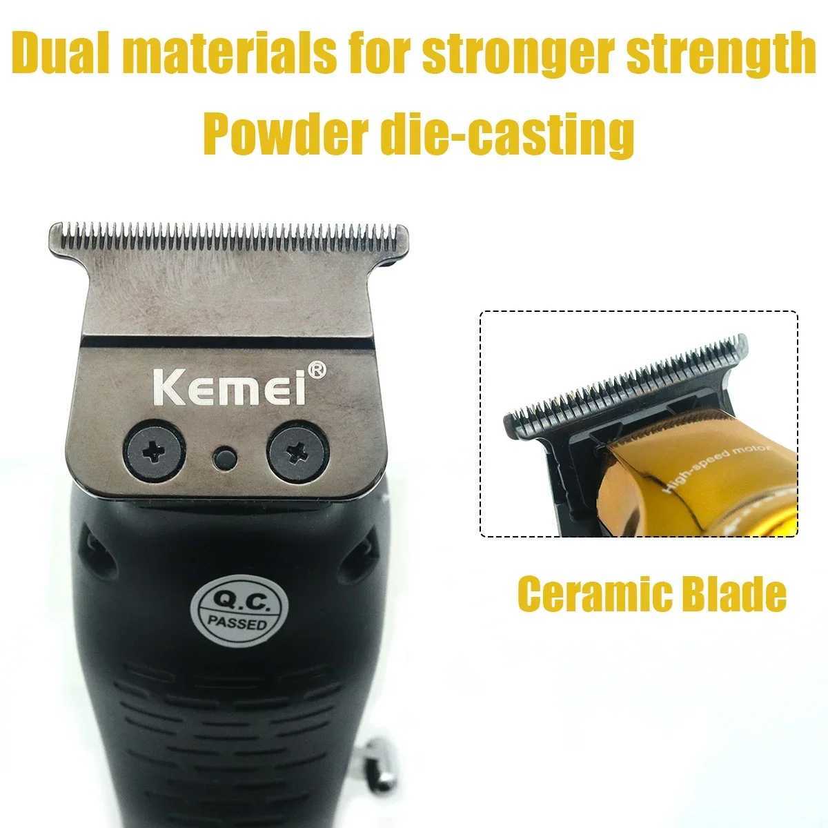 Kemei 1691 1677 T228 Professional Barber Cutting Machines Kit Rotation Speed Adjustment LED Display Mens Hair Clipper TrimmerT251120