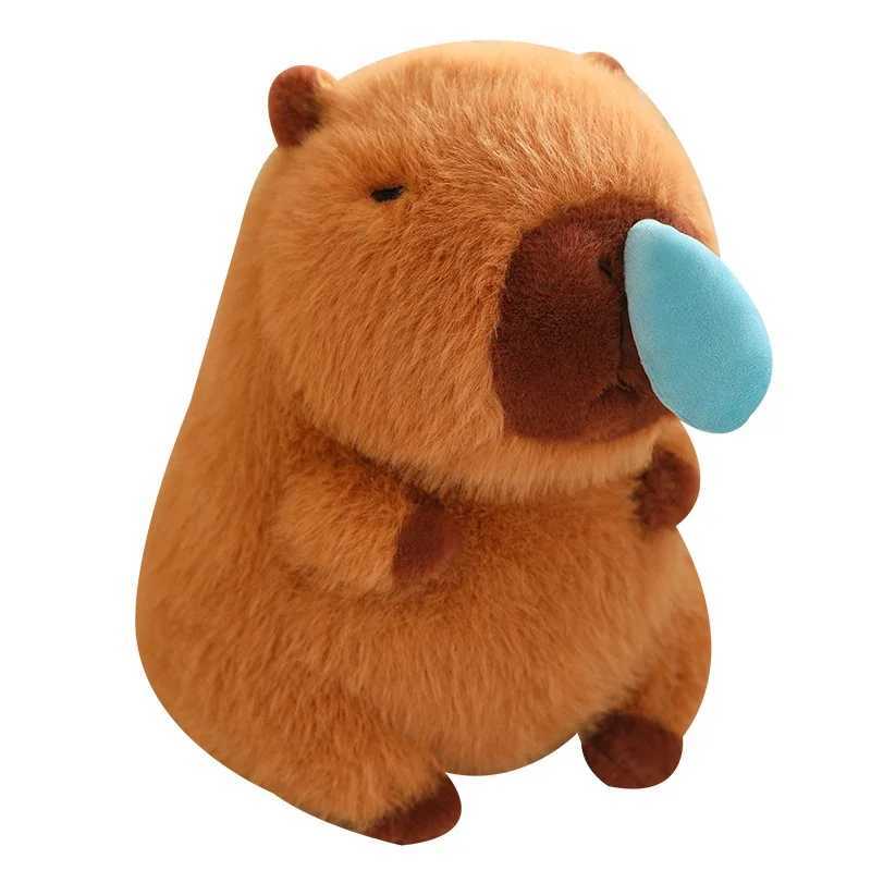 Kaii Capybara Plush Simation s With Stretchable al Mucus Cute Capibara Fluff Soft Stuffed Plushy Doll Kid Gift C251202