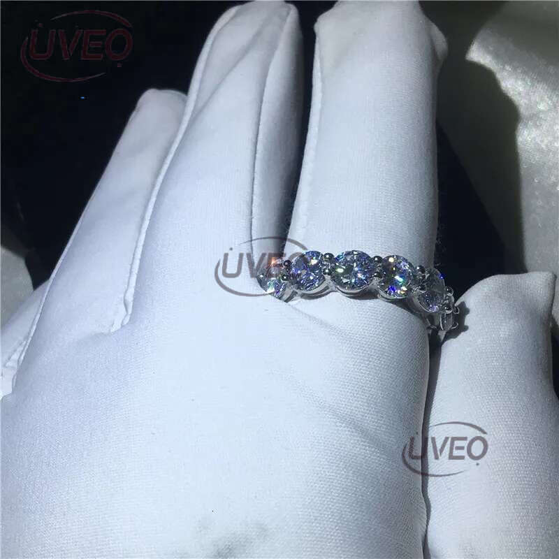 Choucong Top Selg Never Fade Sparkg Jewelry Sterg Sier Princess Cut White Topaz CZ Dia Promise Wedding Bridal Ring Gift