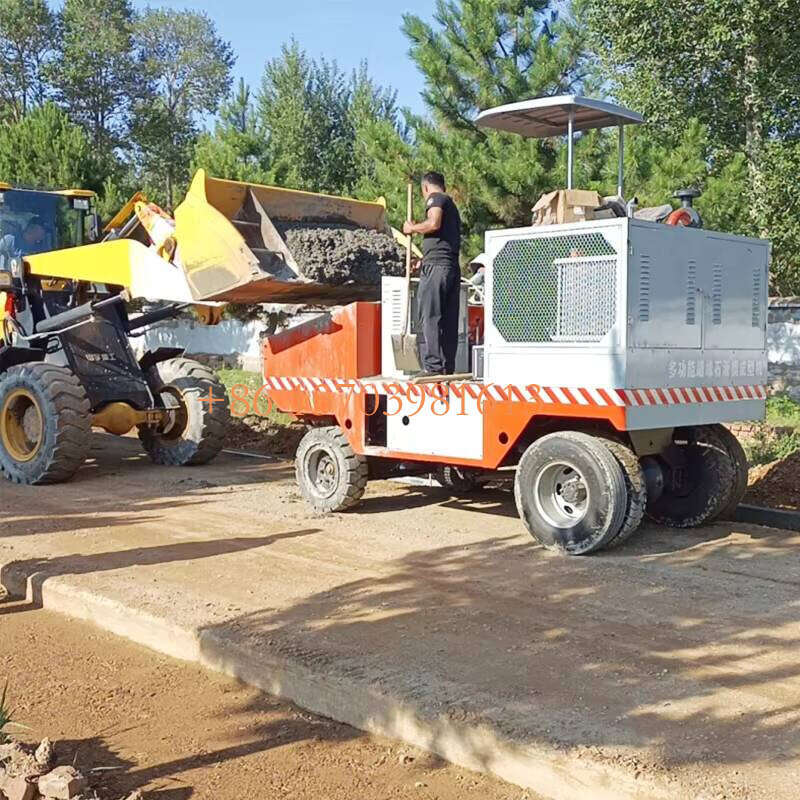 High-Precision Concrete Curb Paver Machine With Smart Material Level Sensor Ceramic Wear-Resistant Mold Auto-Leveling Wheels