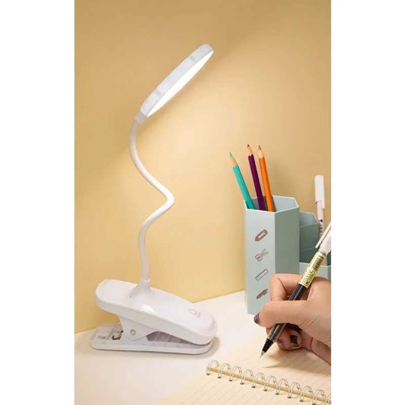 LED Eye Protection Desk Lamp USB Power Supply Clip Model Eye Protection Night Light Desktop Study Bedroom Bedside Table Lamp M251120