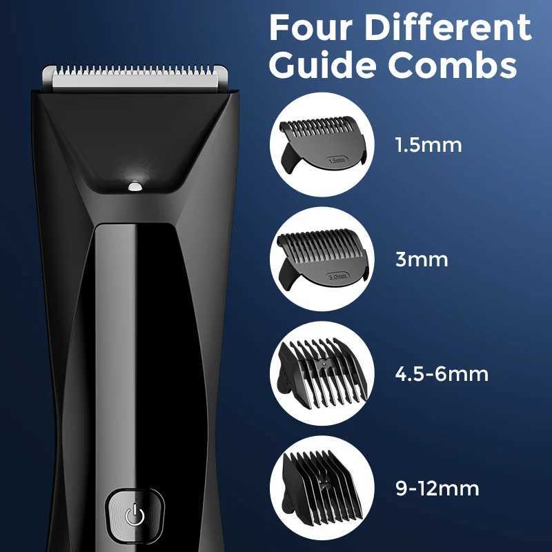 Sejoy Men WetDry with LCD Display Rechargeable Haircut Machine Charging Base Hair Trimmer Intimate Hair ClipperT251120