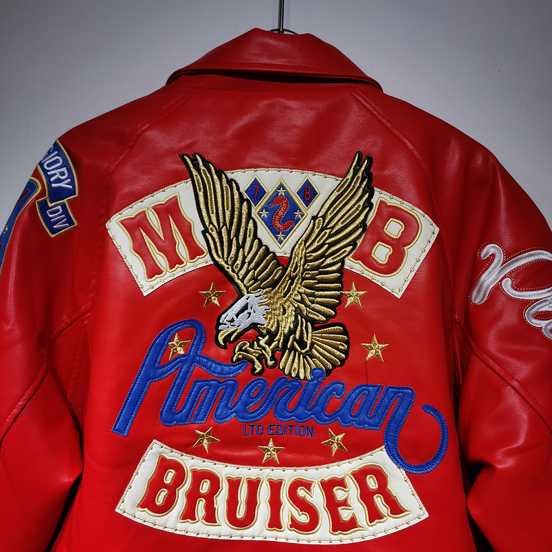 Authentic Mens Jackets High-quality PP Baseball Short Jacket Womens Leather Genuine Leather Embroidered Diamond Hall of Fame Hip-Hop