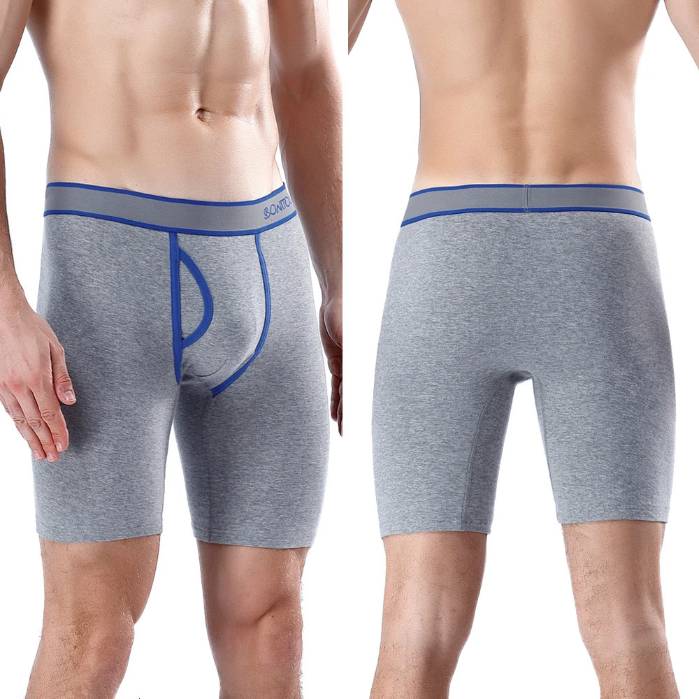 5piece set of long leg boxing shorts mens underwear cotton 250417