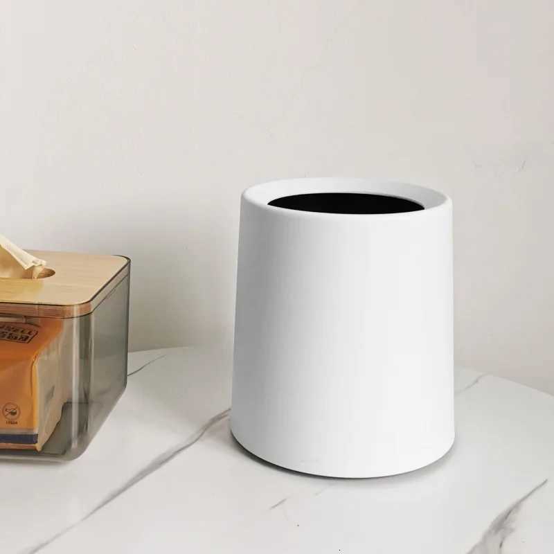 Mini Waste Bin Desktop Office Trash Can Home Garbage Basket Table Plastic Organizer Office Supplies Dustbins Sundries Barrel Box C251120