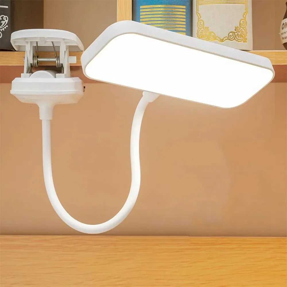 360 Flexible Study Table Lamp with Clip USB Dimmable Night Desk Lamp Rechargeable Night Light for Bedroom Study Reading Office M251120
