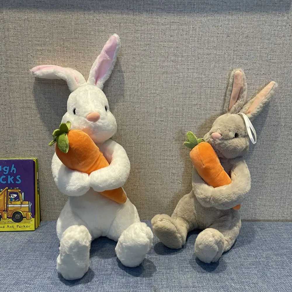 20CM Kaii Plushie Bunny Stuffed Cute Plush Radish Rabbit Holding Carrot Plush Toy Soft low Doll Kid Girl Gifts C251202