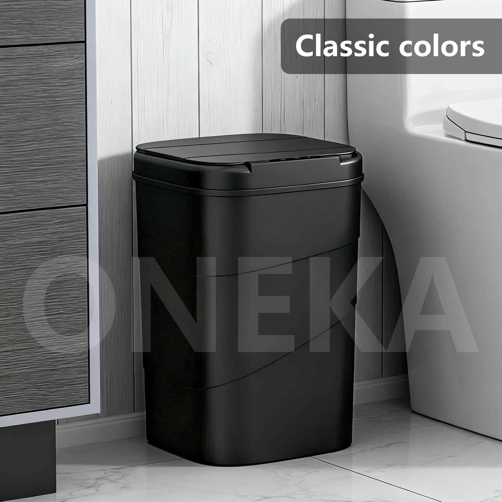 Touchless Auto Closing Smart Sensor Trash Can Battery Powered for Kitchen Bathroom Home and Office C251120