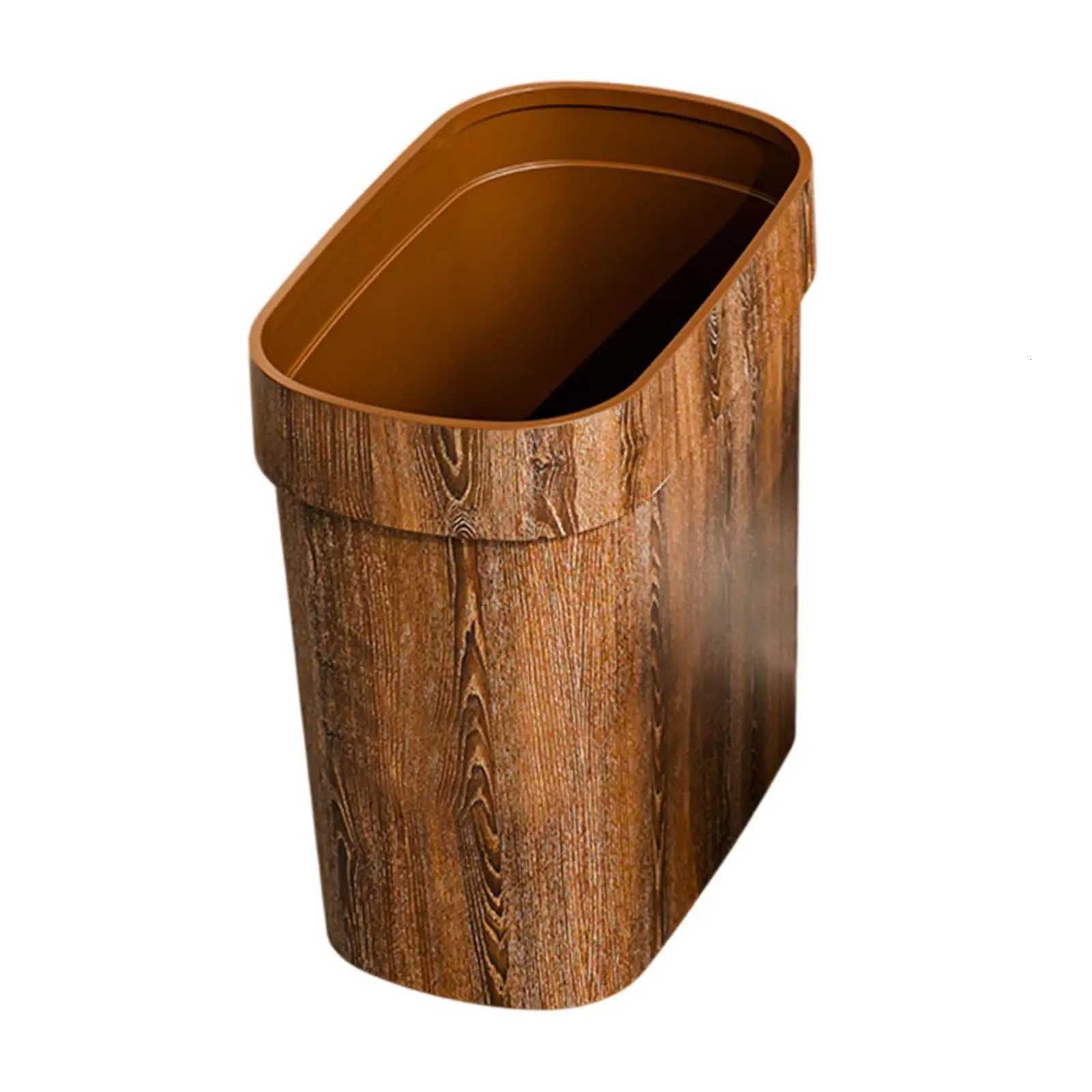 Slim Trash Can Rubbish Container Waste Basket Minimst Garbage Container Bin Trash Bin for Study Room Bedroom Bathroom Home C251120