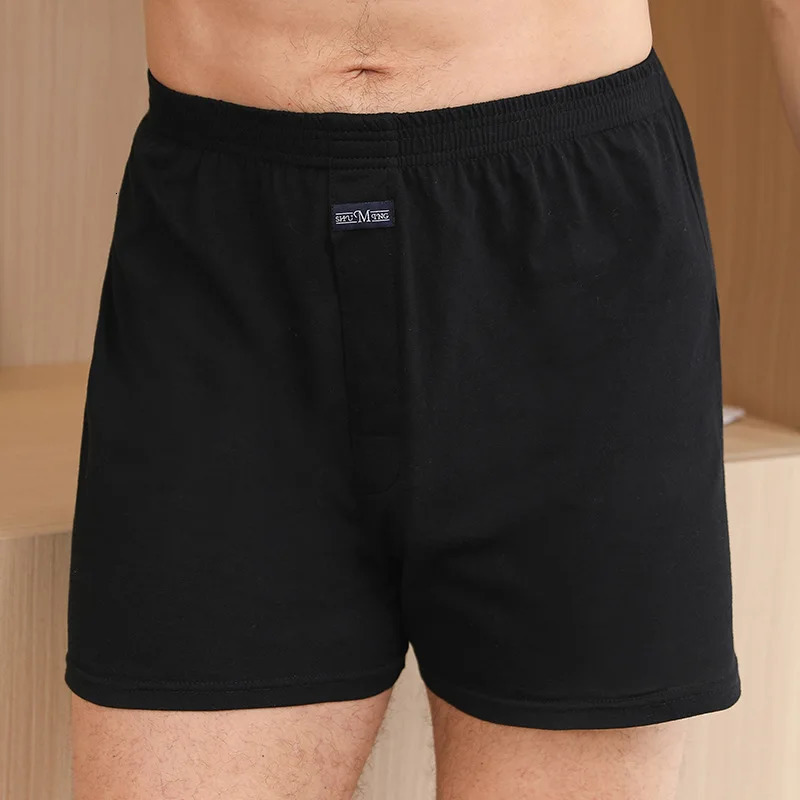 M3XL Mens Aro Underwear Cotton Plaid Loose High Waist Summer Thin Breathable Home Shorts Pocket 250417