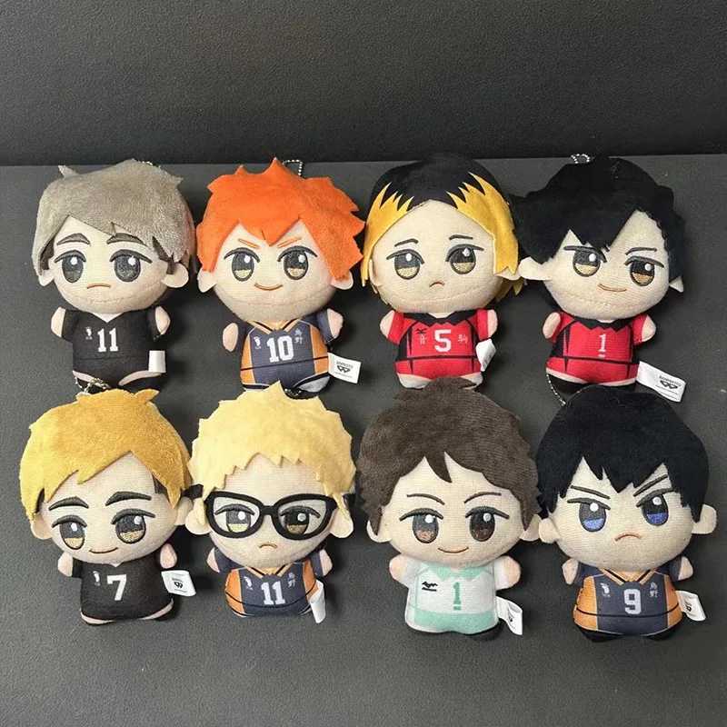 10cm Haikyuu Plush Toy Hinata Shoyo Keychain Tobio Kageyama Yu Nishinoya Bag Pendant Mini Volleyball Stuffed Doll Gifts G251120